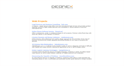 Desktop Screenshot of deonex.com